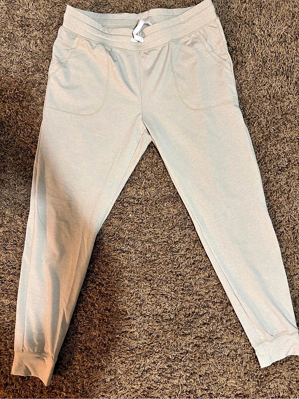 Zyia Active Cozy Jogger Women's Cream Leggings